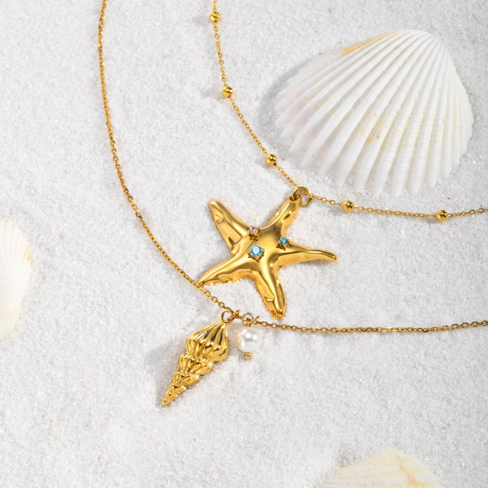 Wholesale Stainless Steel Starfish Pendant