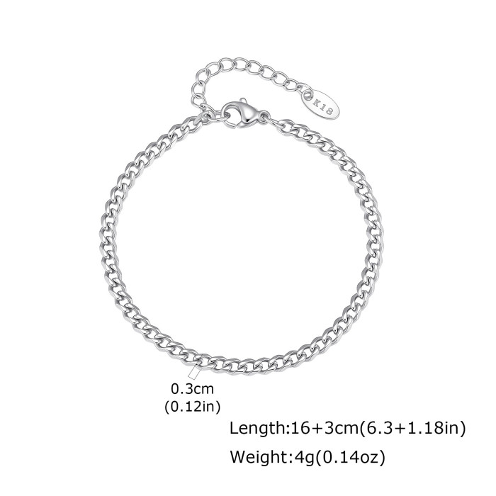 Wholesale Stainless Steel Flat NK Chain