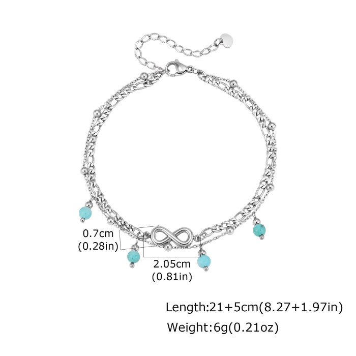 Wholesale Stainless Steel Infinity Anklet