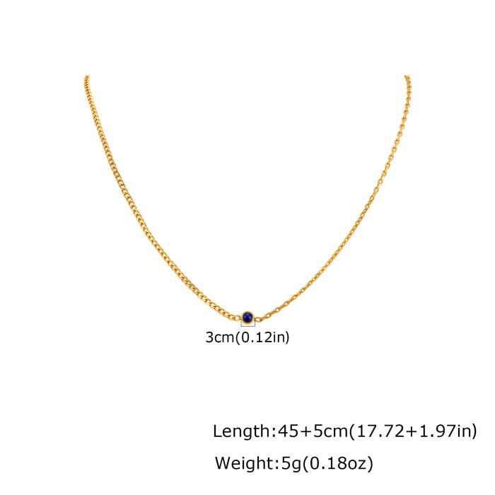 Wholesale Stainless Steel Rainbow Gemstone Choker