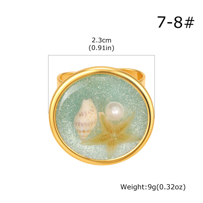 Wholesale Stainless Steel Coastal Girl Ring