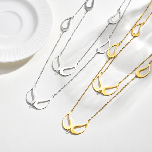 Wholesale Modern Aesthetic Layering Long Necklace