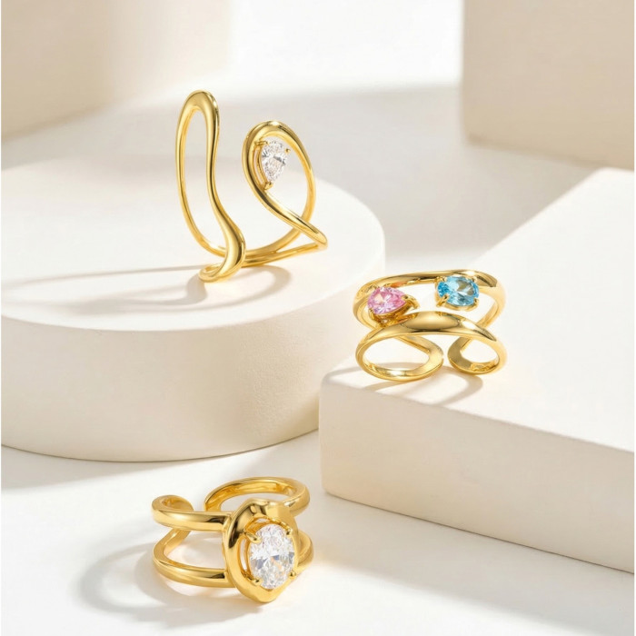 Wholesale Stainless Steel Abstract Ring