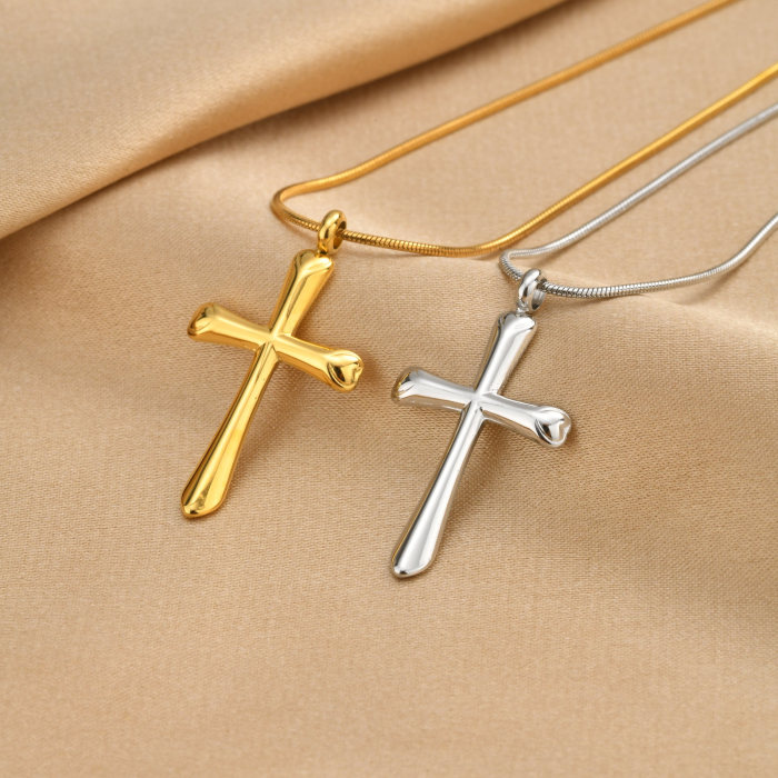 Wholesale Stainless Steel Minimalist Cross Pendant