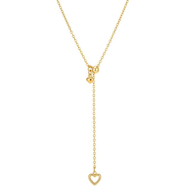 Wholesale Stainless Steel Heart Y-Necklace