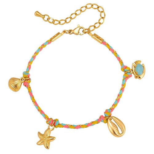 Wholesale Stainless Steel Marine Charm Rope Bracelet