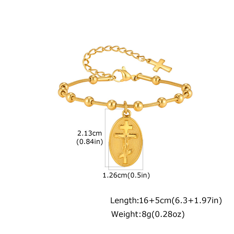 Wholesale Stainless Steel Religious Charm Bracelet