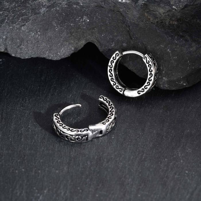 Wholesale Mens Stainless Steel Hoop Earring