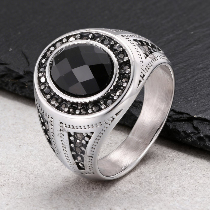 Wholesale Stainless Steel Men's Signet Ring