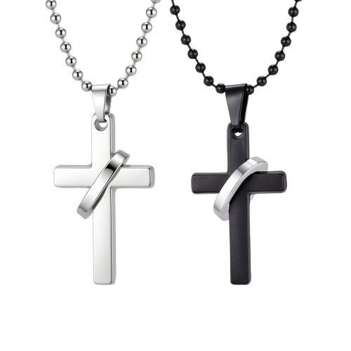 Wholesale Stainless Steel Interlocking Cross Pendant