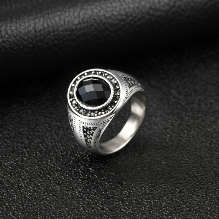 Wholesale Stainless Steel Men's Signet Ring
