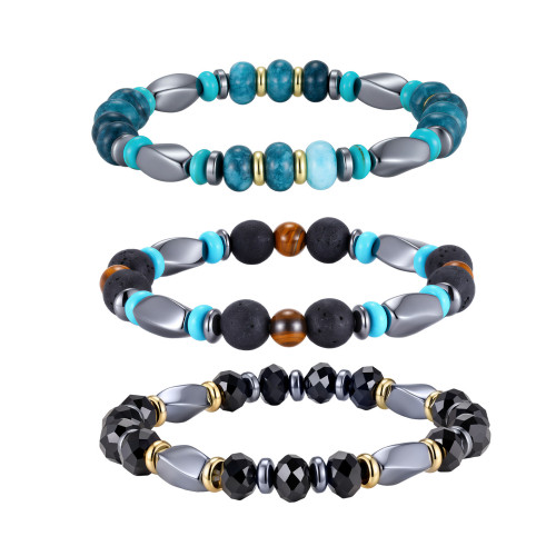 Wholesale Natural Hematite Beaded Bracelet