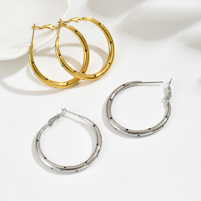 Wholesale Stainless Steel Chunky Hoop Earrings
