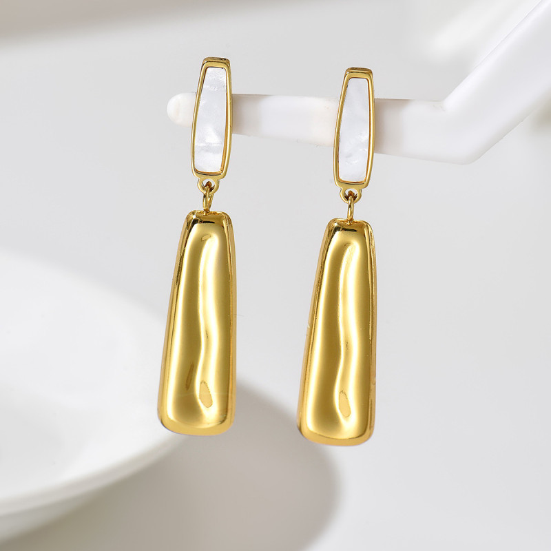 Wholesale Stainless Steel Mother of Pearl Earring