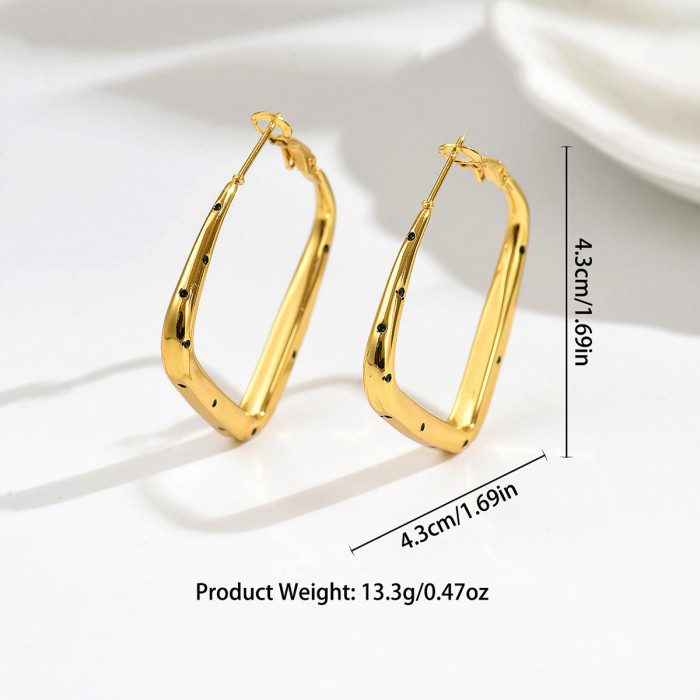 Wholesale Stainless Steel Chunky Hoop Earrings