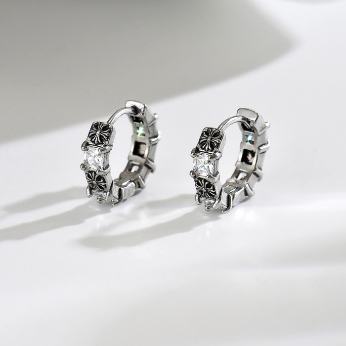 Wholesale Stainless Steel Gothic Cross Earrings