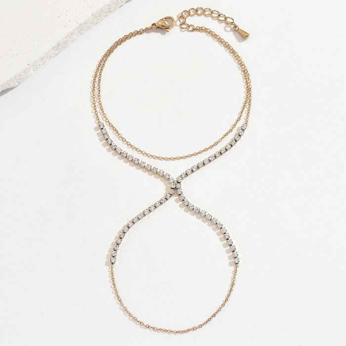 Wholesale Stainless Steel Tennis Chain Slave Bracelet