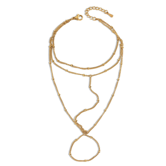 Wholesale Stainless Steel 18K Gold Plated Slave Bracelet