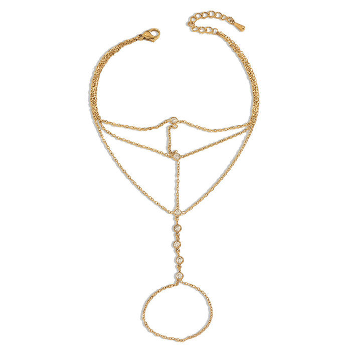 Wholesale Stainless Stee Minimalist Back of Hand Jewelry