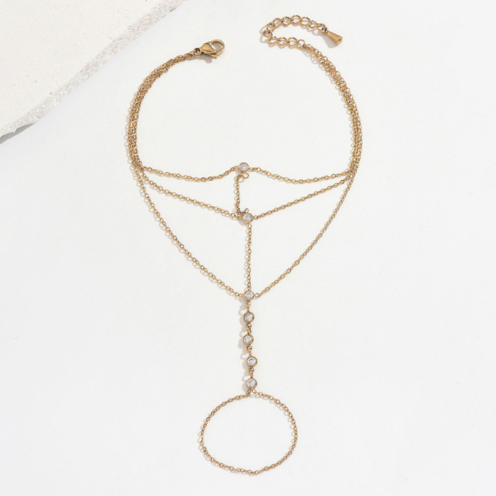Wholesale Stainless Stee Minimalist Back of Hand Jewelry