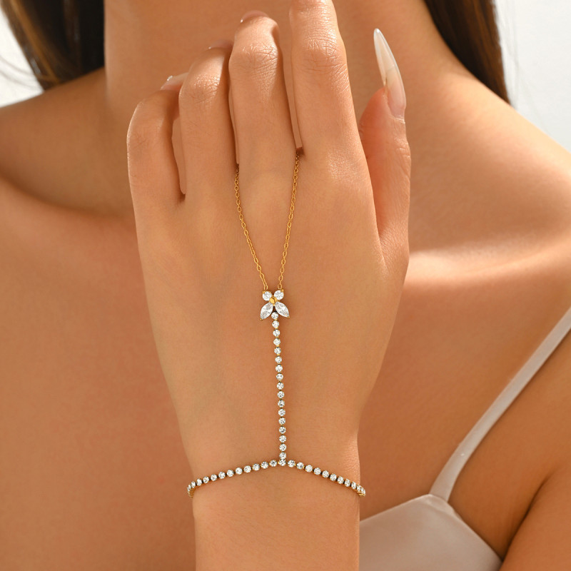 Wholesale Stainless Steel Tennis Chain Hand Harness