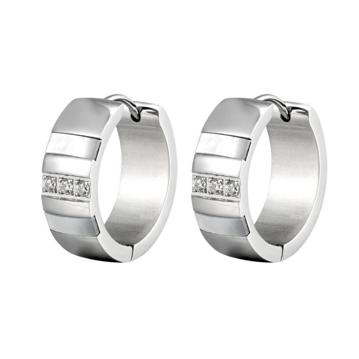 Wholesale Stainless Steel Mother of Pearl Hoop Earrings
