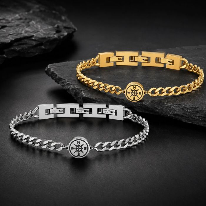 Wholesale Stainless Steel Compass Bracelets