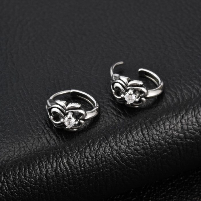 Wholesale Stainless Steel Filigree Huggies