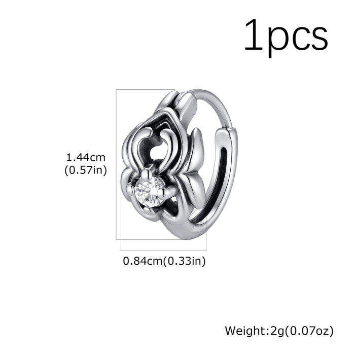 Wholesale Stainless Steel Filigree Huggies