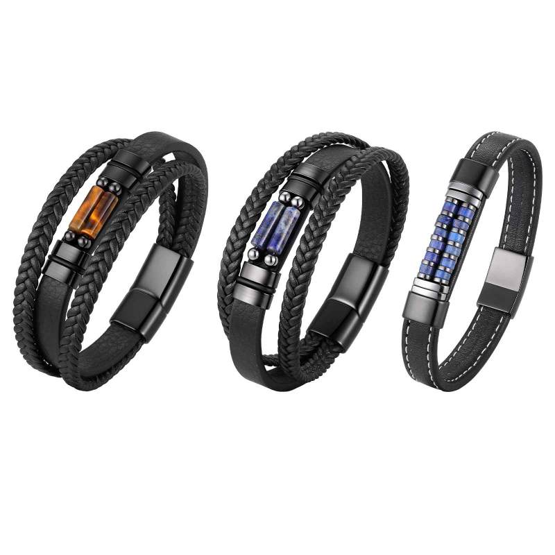 Wholesale Men's Premium Leather Bracelets