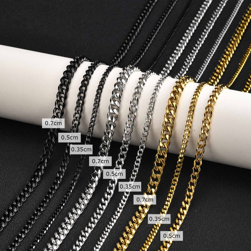 Wholesale Premium Stainless Steel Cuban Link Chains