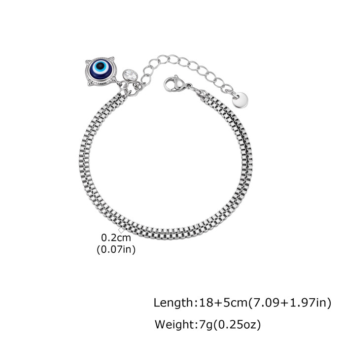 Wholesale Stainless Steel Double Box Chain Bracelets