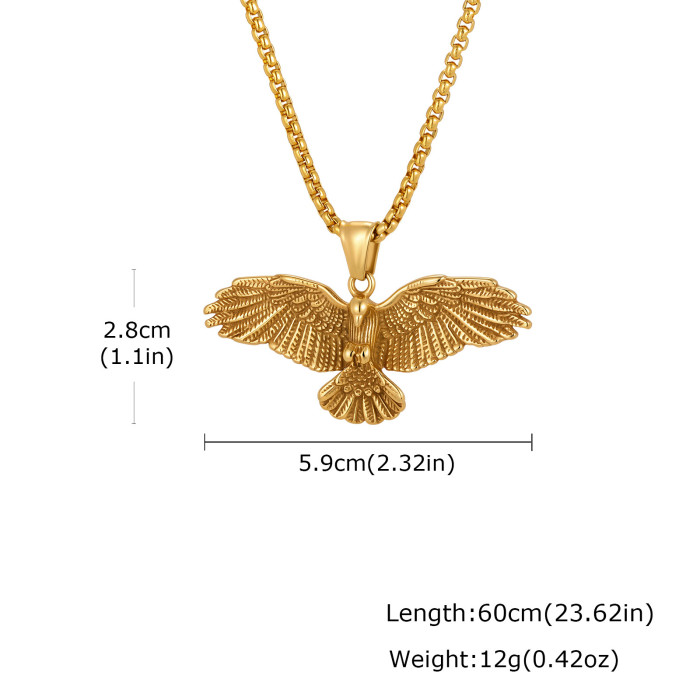 Wholesale Stainless Steel Eagle Necklaces
