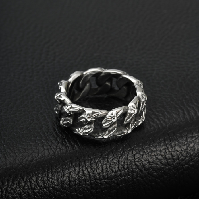 Wholesale Stainless Steel Cuban Chain Rings