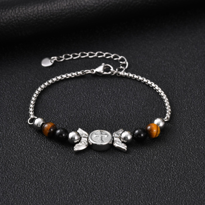 Wholesale Stainless Steel Angel Wings Bracelets