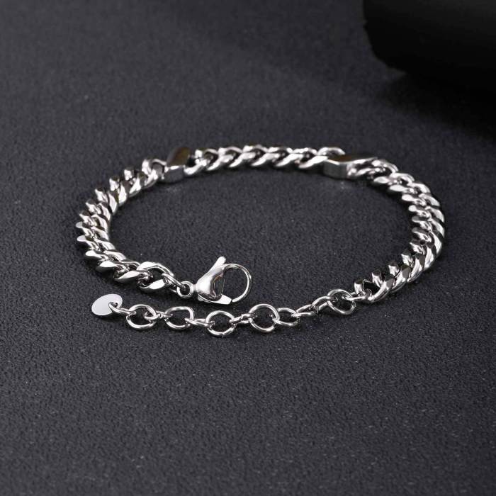 Wholesale Stainless Steel Cuban Link Bracelets