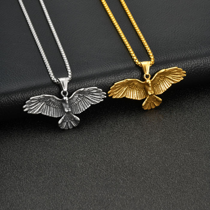 Wholesale Stainless Steel Eagle Necklaces