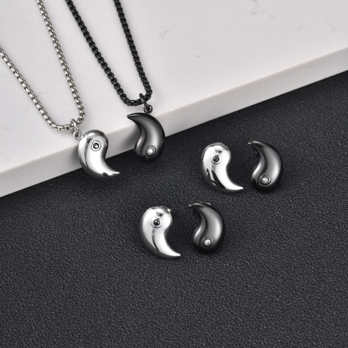 Wholesale Stainless Steel Yin Yang Jewelry Set