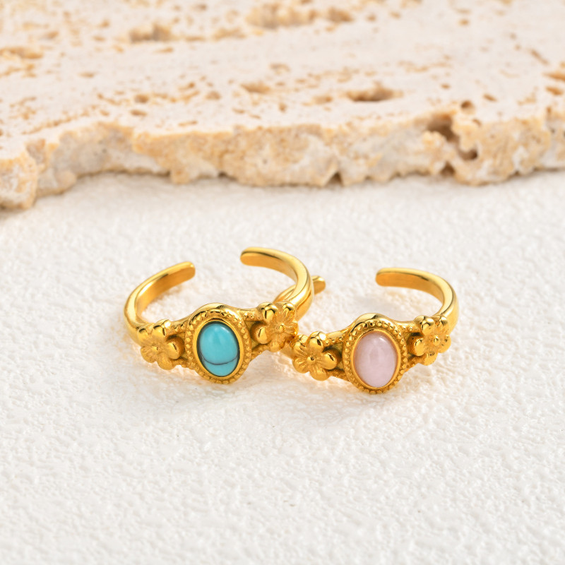 Wholesale Vintage Stainless Steel Open Rings