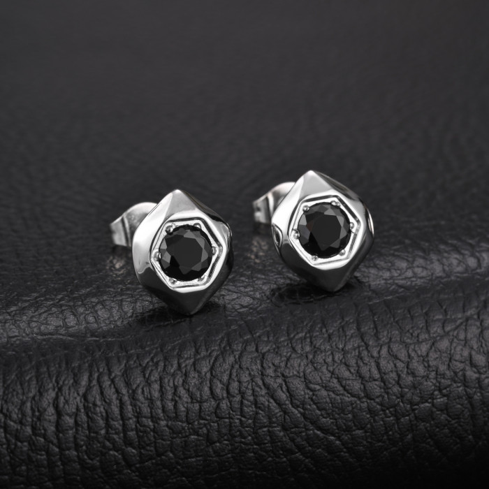 Wholesale Stainless Steel Hexagonal Signet Studs