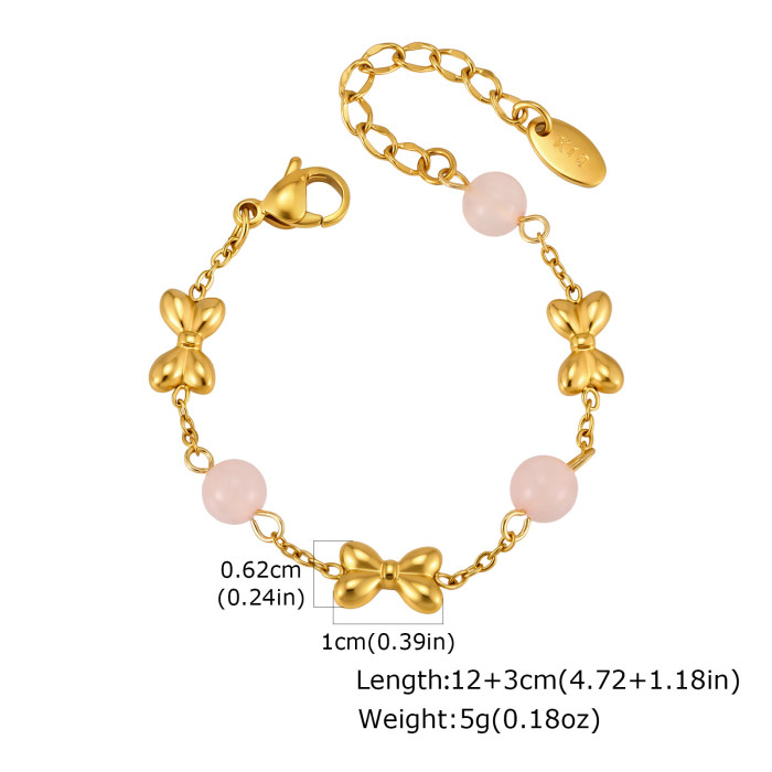 Wholesale Stainless Steel Ribbon Zirconia Bracelet