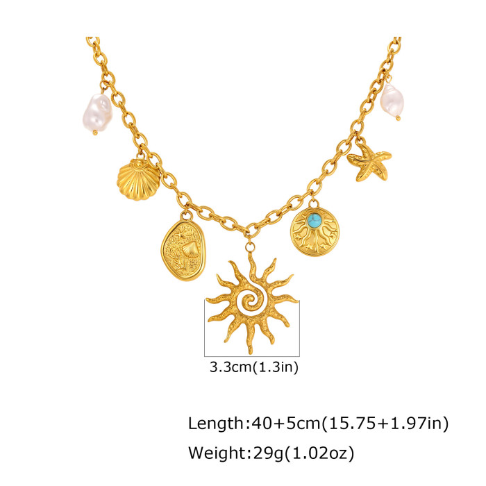 Wholesale Luxury Stainless Steel Charm Necklaces