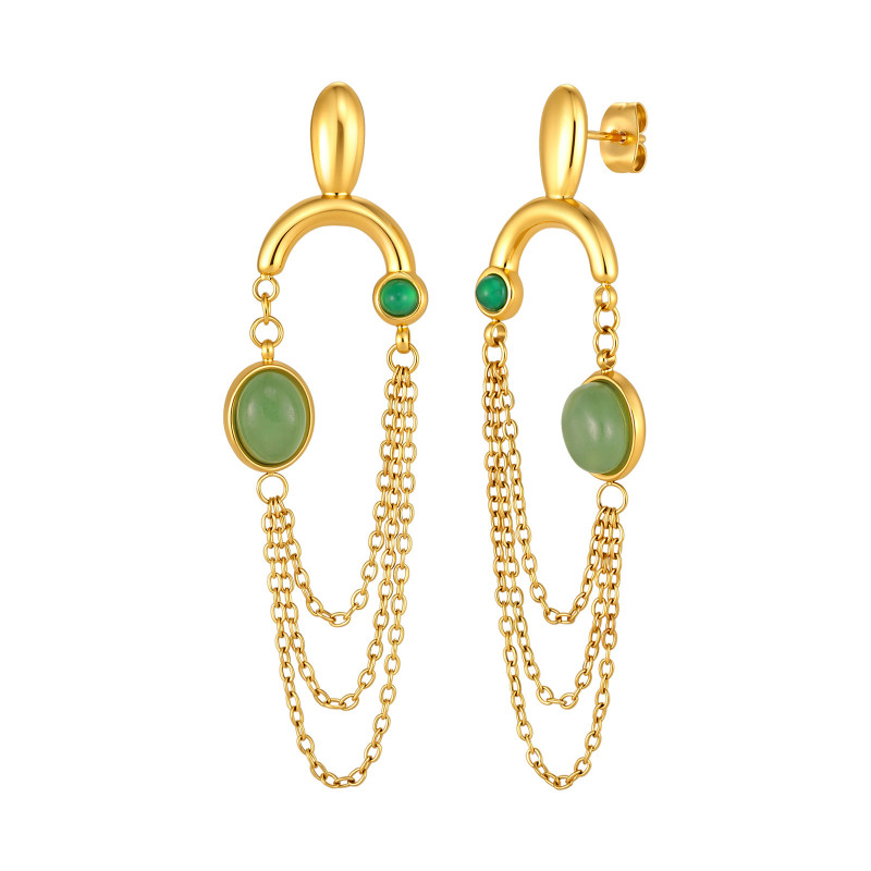 Wholesale Stainless Steel Baroque Earrings