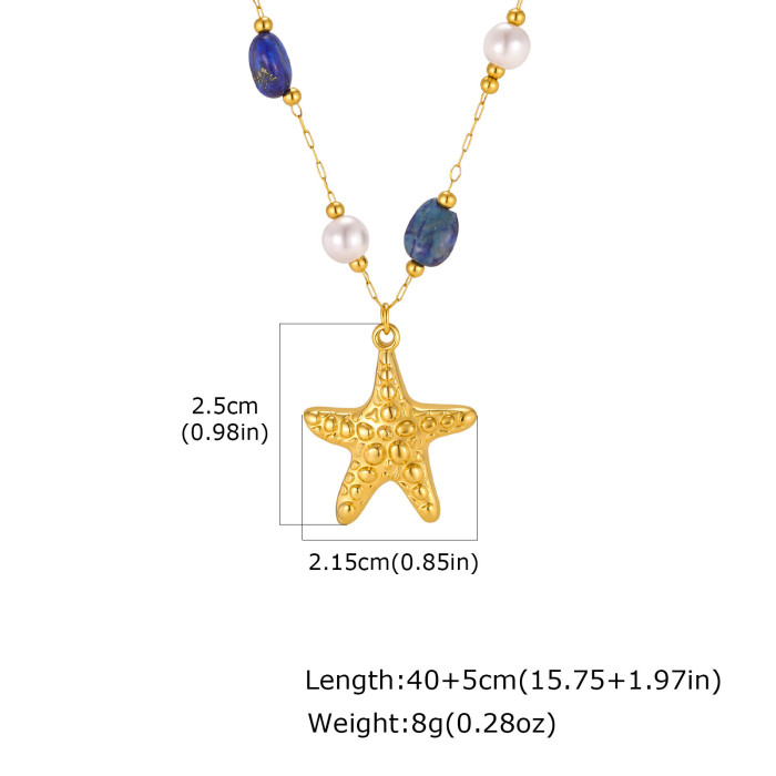 Wholesale Stainless Steel Starfish Necklaces
