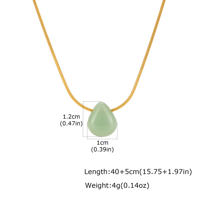 Wholesal Stainless Steel Waterdrop Necklaces