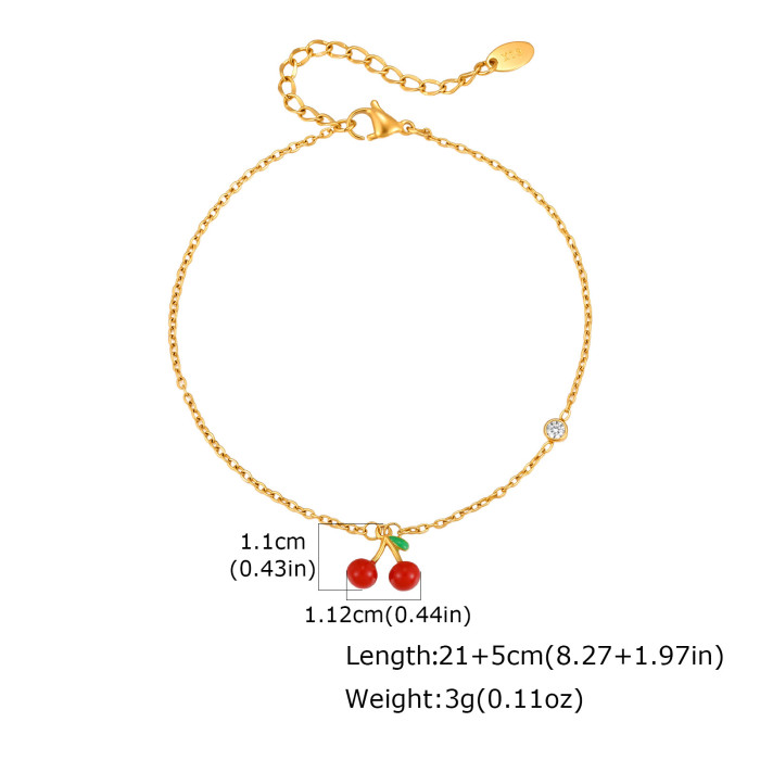 Wholesale Premium Stainless Steel Cherry Jewelry