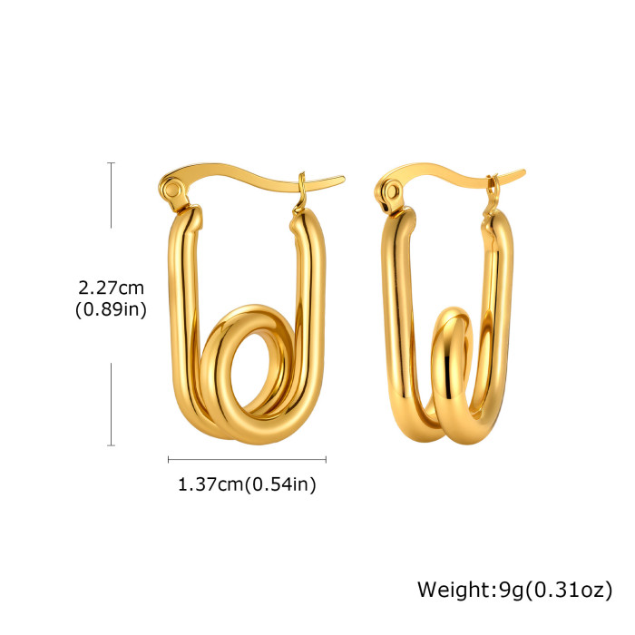 Wholesale Stainless Steel Wired Swirl Hoops