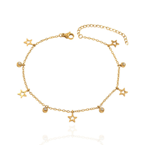 Wholesale Premium Stainless Steel Lucky Charm Anklets
