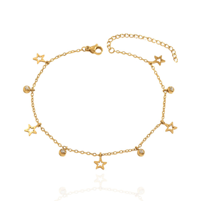 Wholesale Premium Stainless Steel Lucky Charm Anklets