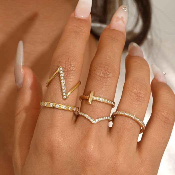 Wholesale Stainless Steel Multi-Shape Stacking Ring